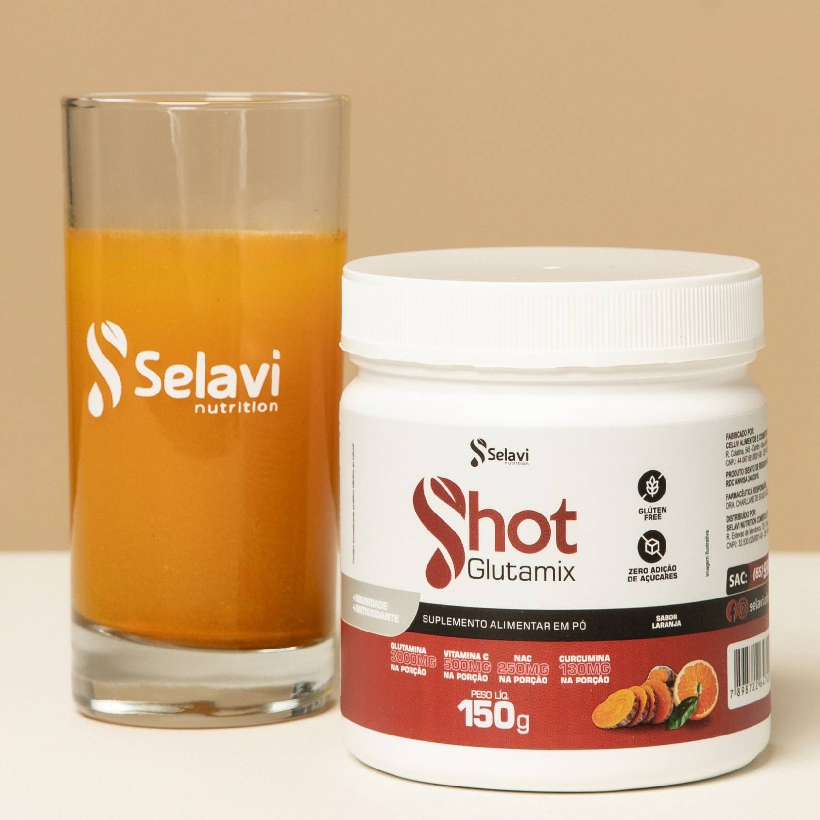 Shot Glutamix Laranja 2